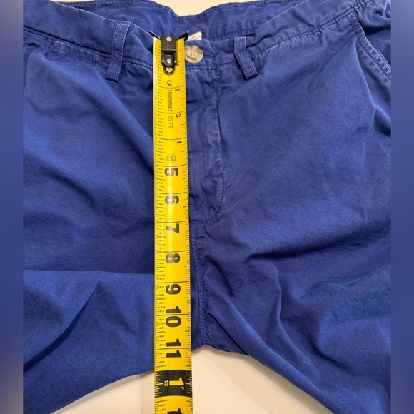 Johnnie O Shorts Mens Size 34X10 Blue Chino Golf 100% Cotton Flat Front Classic - Picture 8 of 11